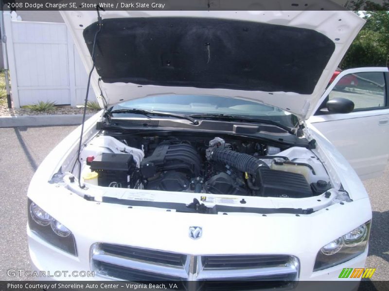 Stone White / Dark Slate Gray 2008 Dodge Charger SE