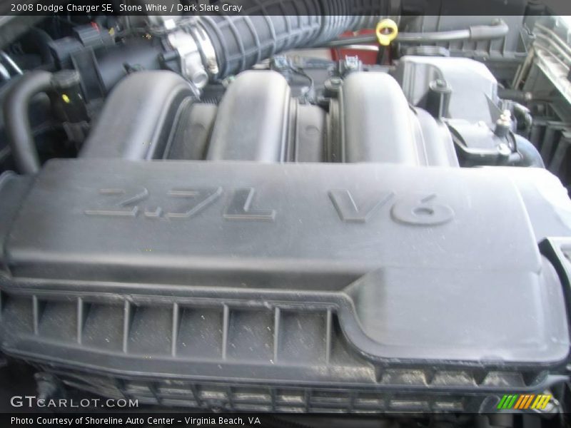Stone White / Dark Slate Gray 2008 Dodge Charger SE