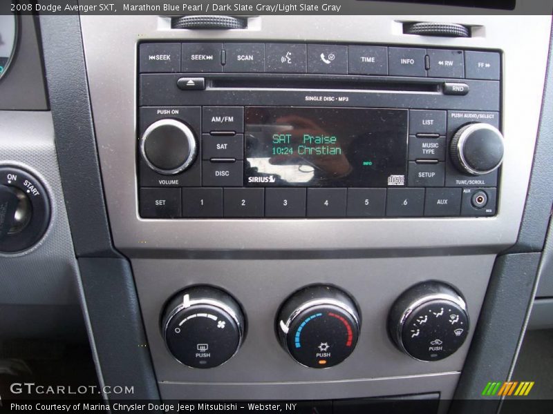 Marathon Blue Pearl / Dark Slate Gray/Light Slate Gray 2008 Dodge Avenger SXT