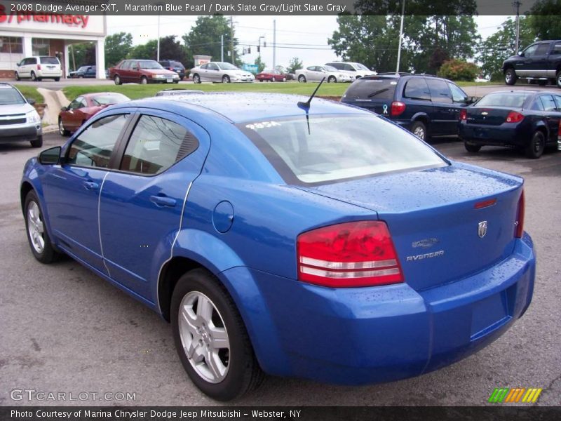 Marathon Blue Pearl / Dark Slate Gray/Light Slate Gray 2008 Dodge Avenger SXT