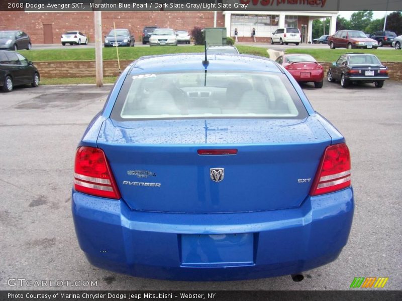 Marathon Blue Pearl / Dark Slate Gray/Light Slate Gray 2008 Dodge Avenger SXT