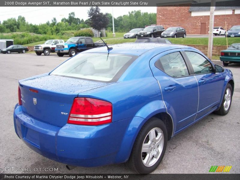 Marathon Blue Pearl / Dark Slate Gray/Light Slate Gray 2008 Dodge Avenger SXT