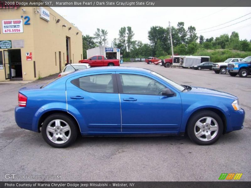 Marathon Blue Pearl / Dark Slate Gray/Light Slate Gray 2008 Dodge Avenger SXT