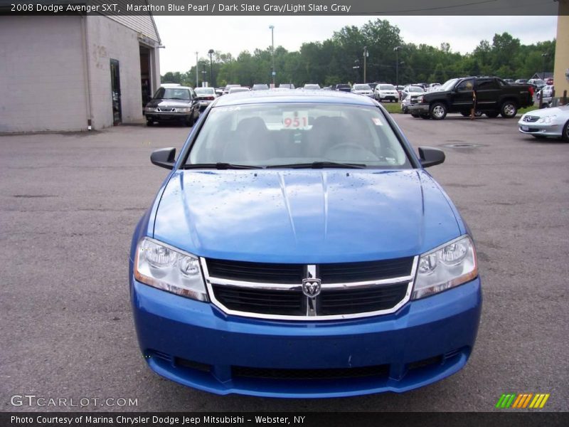 Marathon Blue Pearl / Dark Slate Gray/Light Slate Gray 2008 Dodge Avenger SXT
