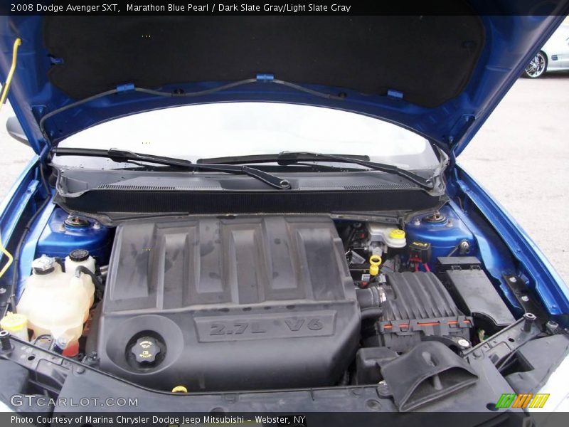 Marathon Blue Pearl / Dark Slate Gray/Light Slate Gray 2008 Dodge Avenger SXT
