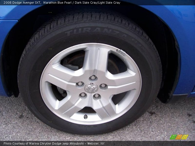 Marathon Blue Pearl / Dark Slate Gray/Light Slate Gray 2008 Dodge Avenger SXT