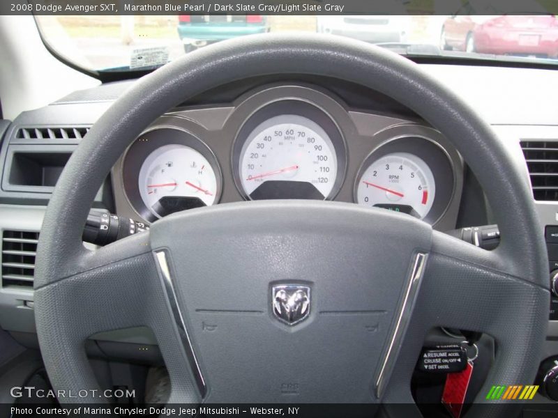 Marathon Blue Pearl / Dark Slate Gray/Light Slate Gray 2008 Dodge Avenger SXT