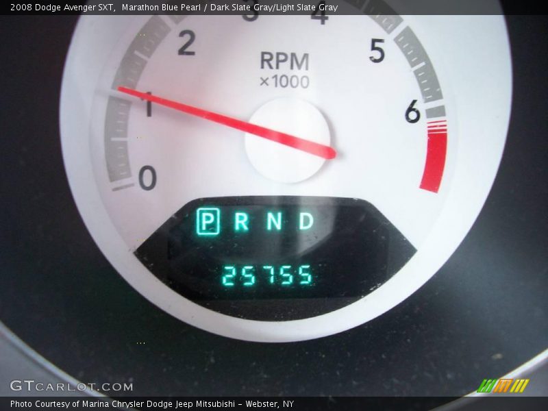Marathon Blue Pearl / Dark Slate Gray/Light Slate Gray 2008 Dodge Avenger SXT