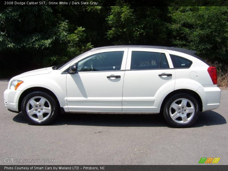 Stone White / Dark Slate Gray 2008 Dodge Caliber SXT