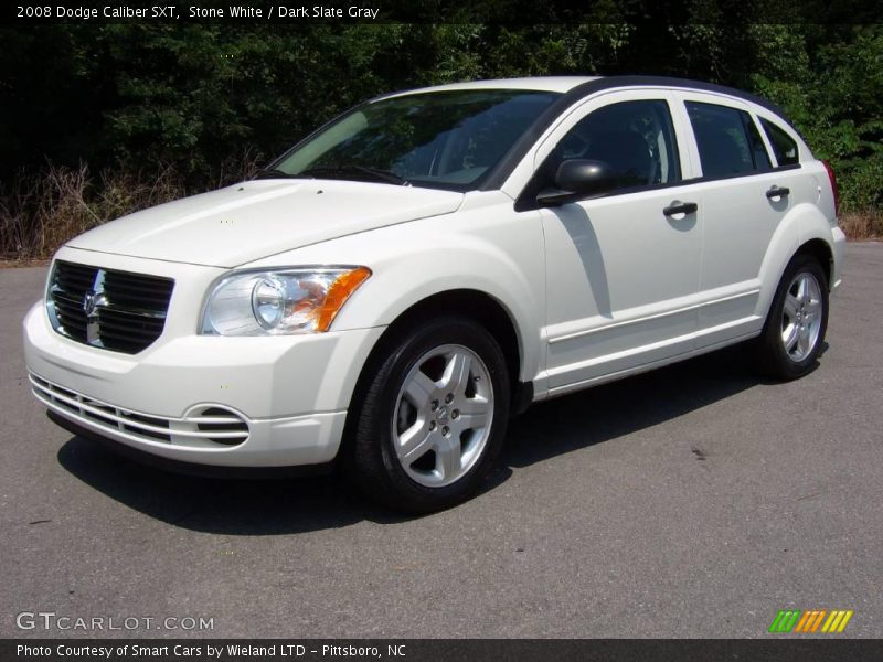 Stone White / Dark Slate Gray 2008 Dodge Caliber SXT