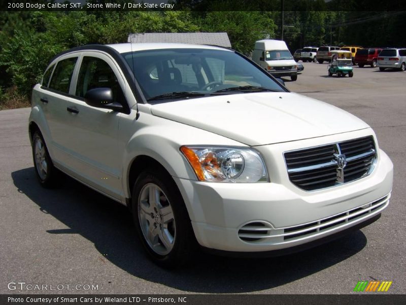 Stone White / Dark Slate Gray 2008 Dodge Caliber SXT