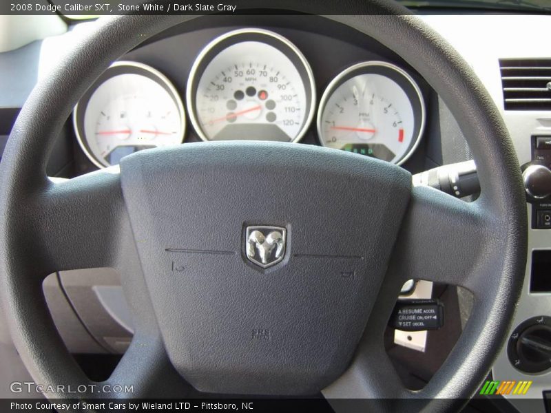 Stone White / Dark Slate Gray 2008 Dodge Caliber SXT