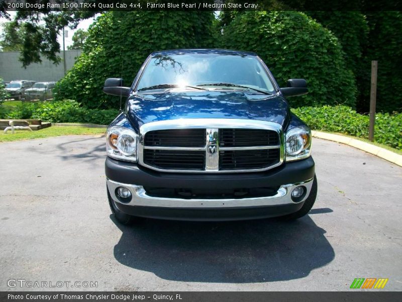 Patriot Blue Pearl / Medium Slate Gray 2008 Dodge Ram 1500 TRX4 Quad Cab 4x4