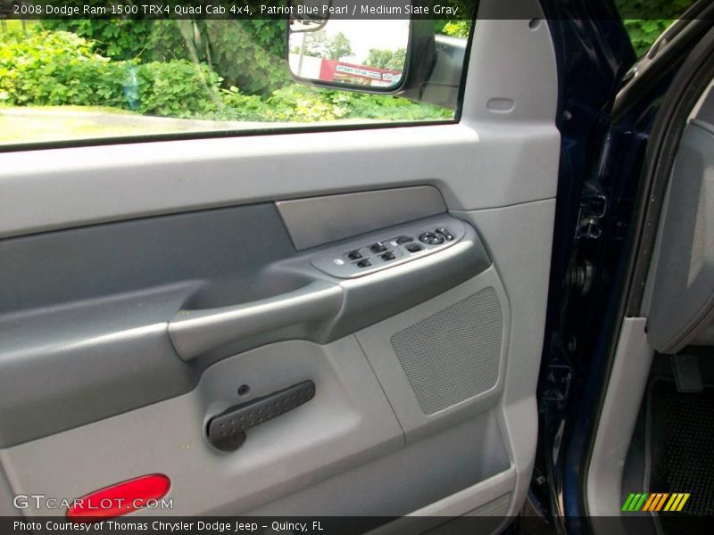 Patriot Blue Pearl / Medium Slate Gray 2008 Dodge Ram 1500 TRX4 Quad Cab 4x4