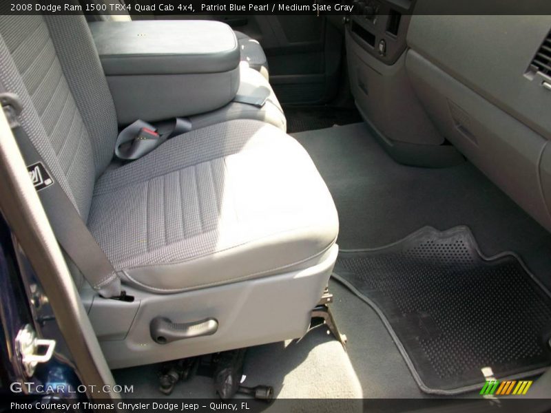 Patriot Blue Pearl / Medium Slate Gray 2008 Dodge Ram 1500 TRX4 Quad Cab 4x4