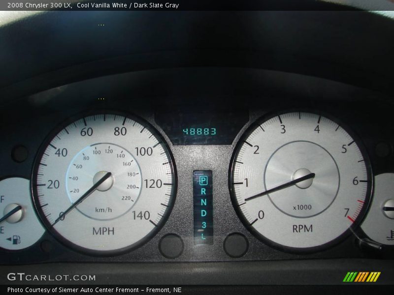 Cool Vanilla White / Dark Slate Gray 2008 Chrysler 300 LX