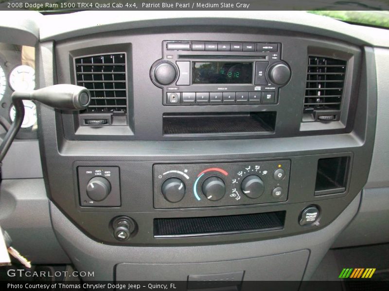 Patriot Blue Pearl / Medium Slate Gray 2008 Dodge Ram 1500 TRX4 Quad Cab 4x4