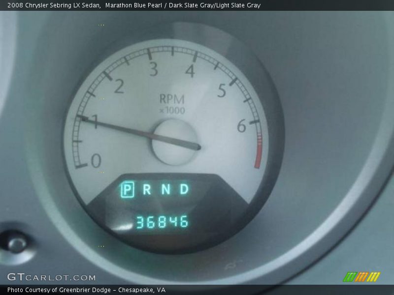 Marathon Blue Pearl / Dark Slate Gray/Light Slate Gray 2008 Chrysler Sebring LX Sedan