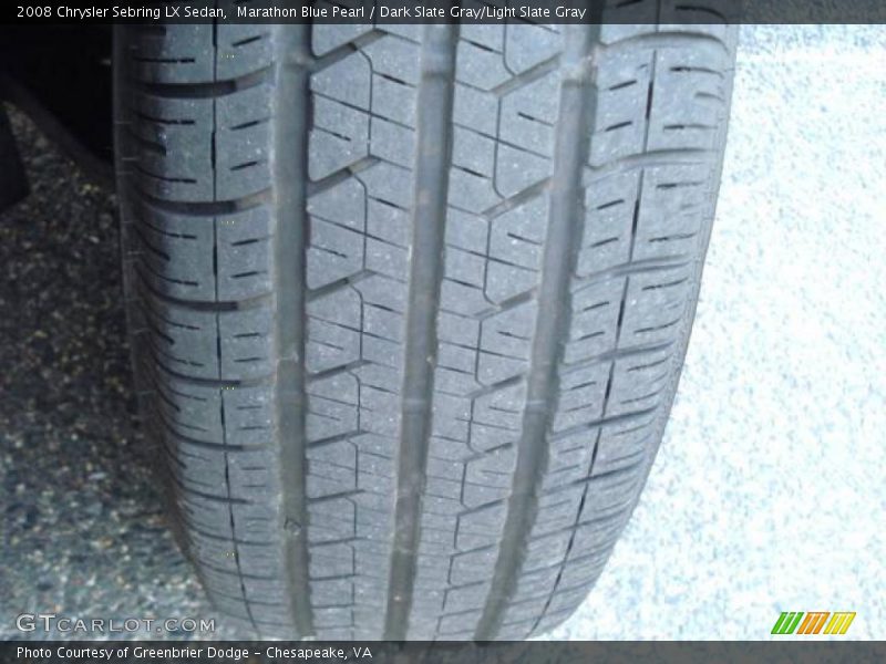 Marathon Blue Pearl / Dark Slate Gray/Light Slate Gray 2008 Chrysler Sebring LX Sedan