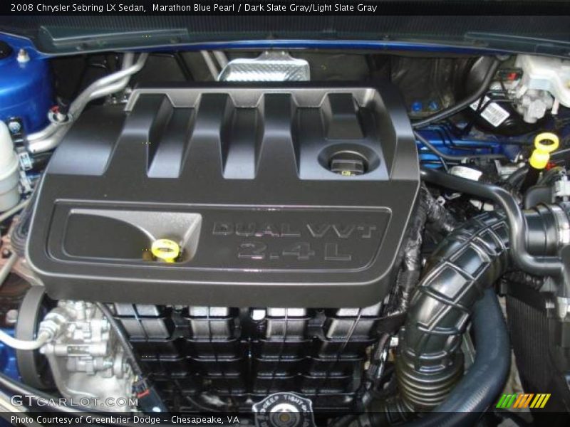 Marathon Blue Pearl / Dark Slate Gray/Light Slate Gray 2008 Chrysler Sebring LX Sedan