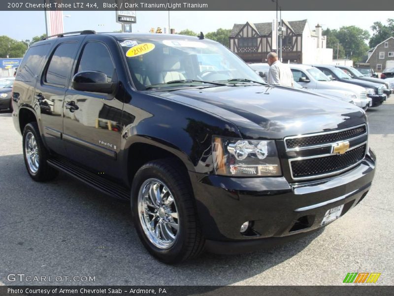 Black / Dark Titanium/Light Titanium 2007 Chevrolet Tahoe LTZ 4x4