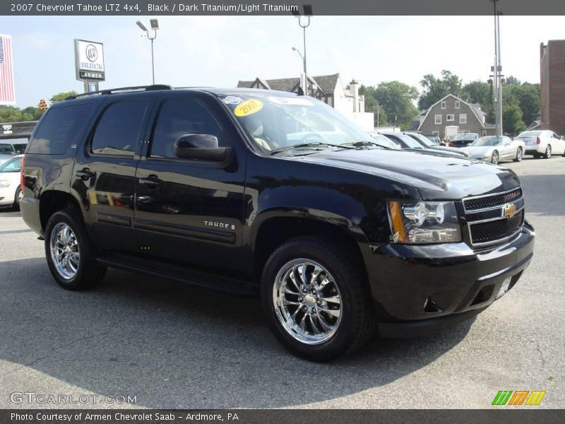 Black / Dark Titanium/Light Titanium 2007 Chevrolet Tahoe LTZ 4x4