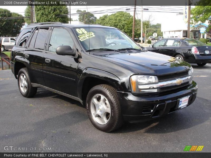 Black / Light Gray 2008 Chevrolet TrailBlazer LS 4x4