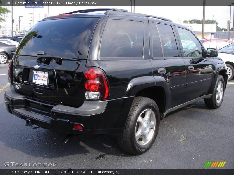 Black / Light Gray 2008 Chevrolet TrailBlazer LS 4x4