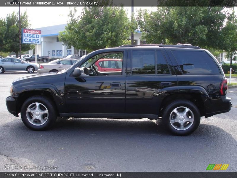 Black / Light Gray 2008 Chevrolet TrailBlazer LS 4x4