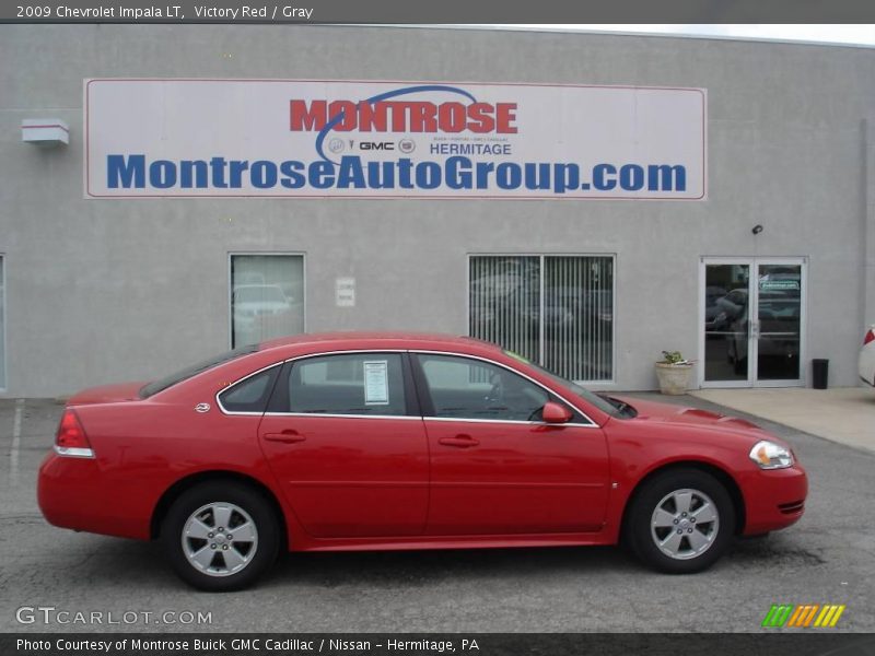 Victory Red / Gray 2009 Chevrolet Impala LT