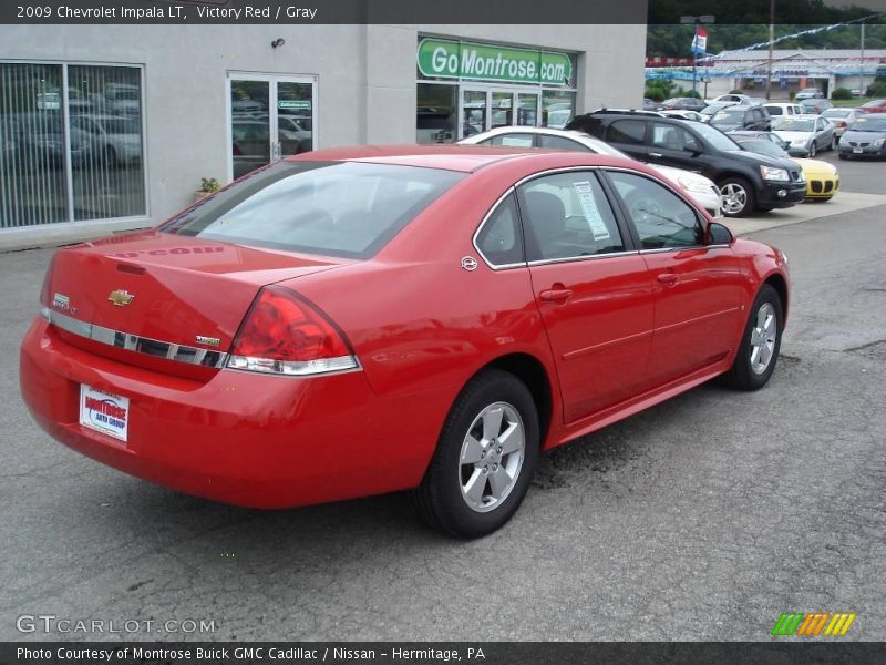 Victory Red / Gray 2009 Chevrolet Impala LT