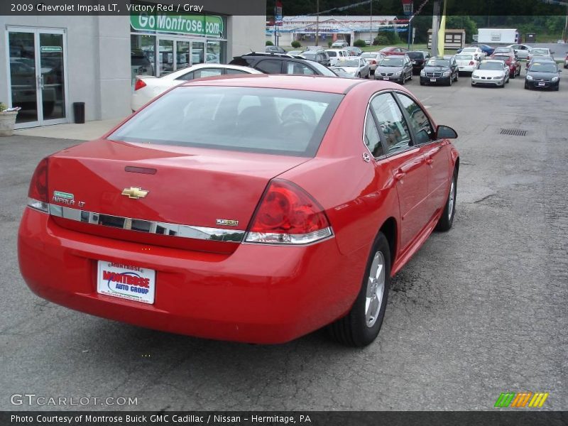 Victory Red / Gray 2009 Chevrolet Impala LT
