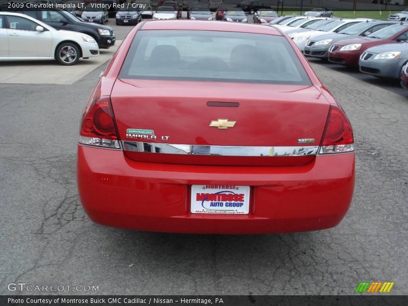 Victory Red / Gray 2009 Chevrolet Impala LT