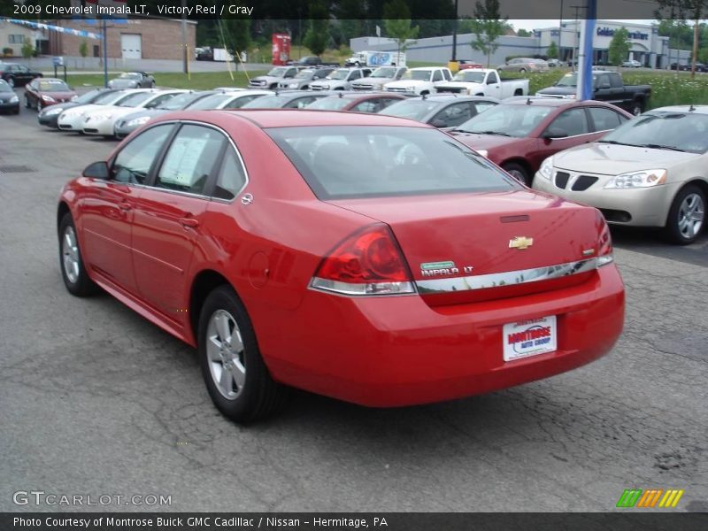 Victory Red / Gray 2009 Chevrolet Impala LT