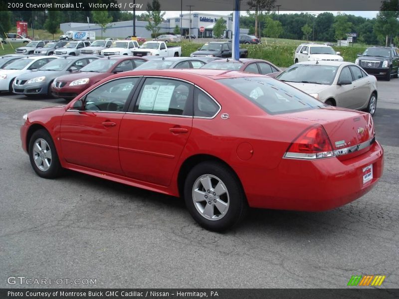 Victory Red / Gray 2009 Chevrolet Impala LT