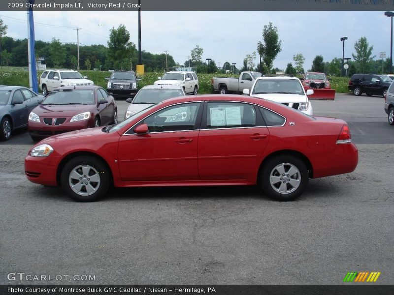 Victory Red / Gray 2009 Chevrolet Impala LT