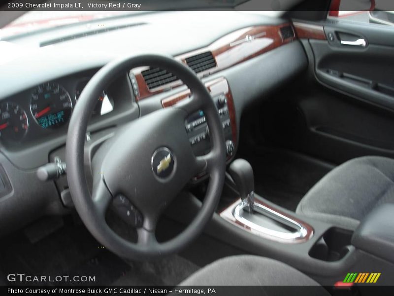 Victory Red / Gray 2009 Chevrolet Impala LT