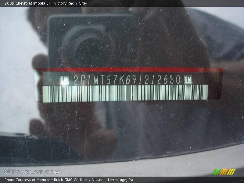 Victory Red / Gray 2009 Chevrolet Impala LT