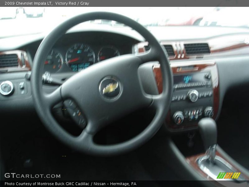 Victory Red / Gray 2009 Chevrolet Impala LT