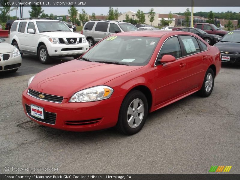 Victory Red / Gray 2009 Chevrolet Impala LT