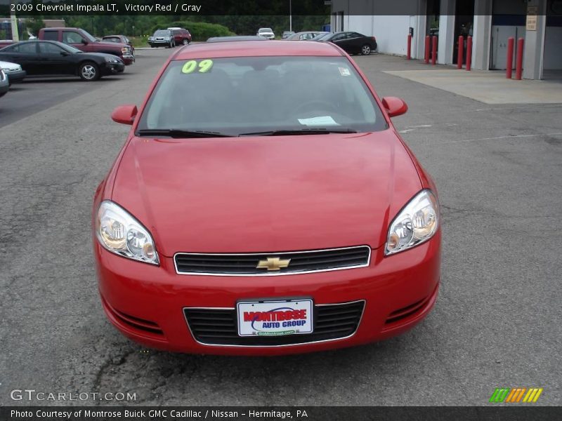 Victory Red / Gray 2009 Chevrolet Impala LT