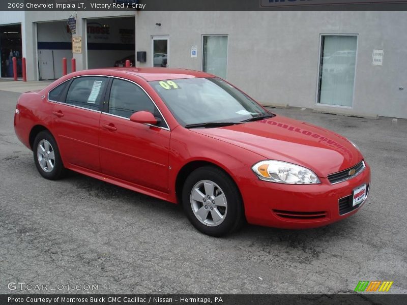 Victory Red / Gray 2009 Chevrolet Impala LT