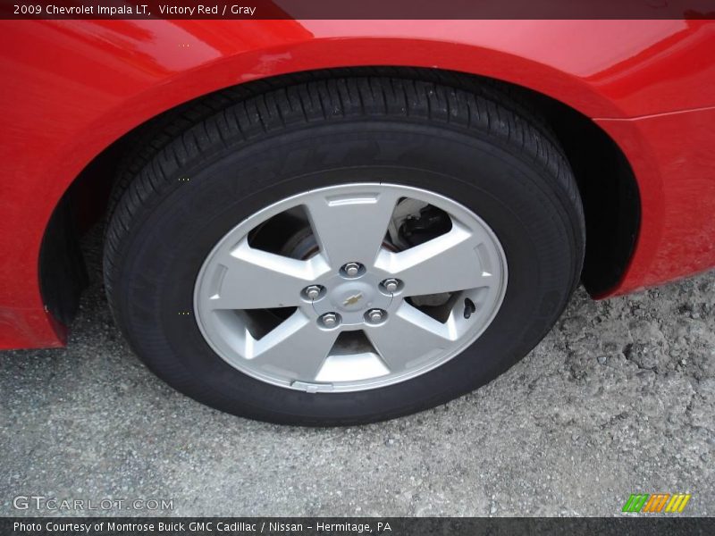 Victory Red / Gray 2009 Chevrolet Impala LT