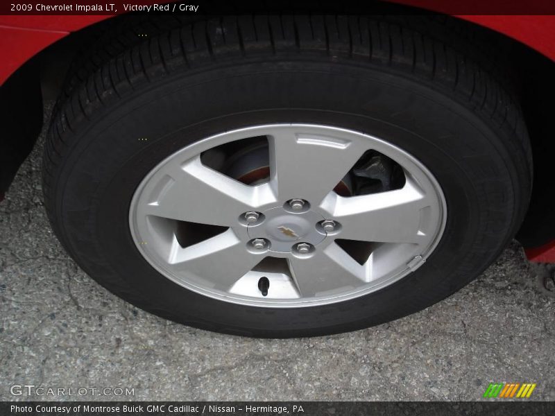 Victory Red / Gray 2009 Chevrolet Impala LT