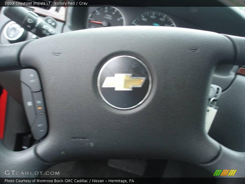Victory Red / Gray 2009 Chevrolet Impala LT