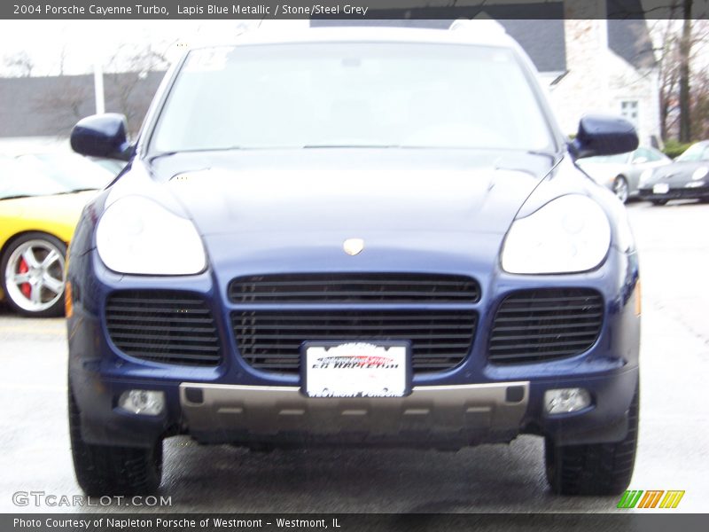 Lapis Blue Metallic / Stone/Steel Grey 2004 Porsche Cayenne Turbo