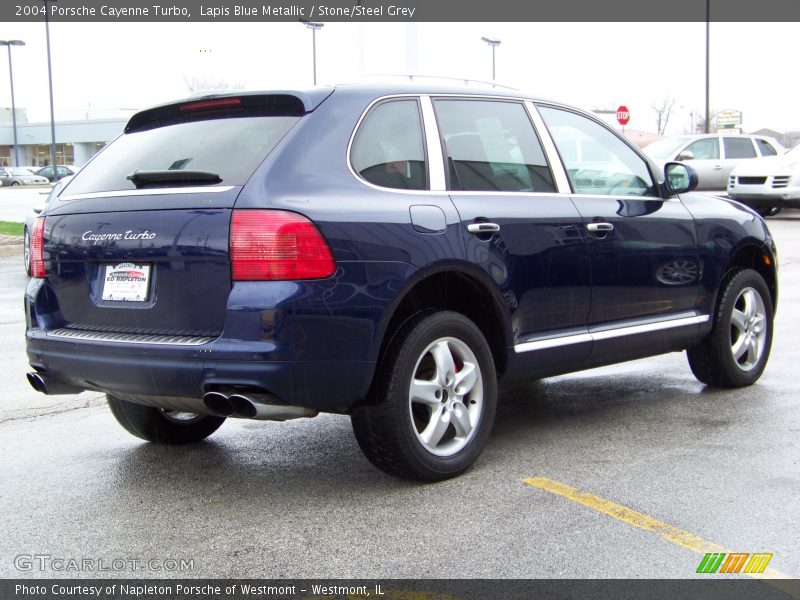 Lapis Blue Metallic / Stone/Steel Grey 2004 Porsche Cayenne Turbo