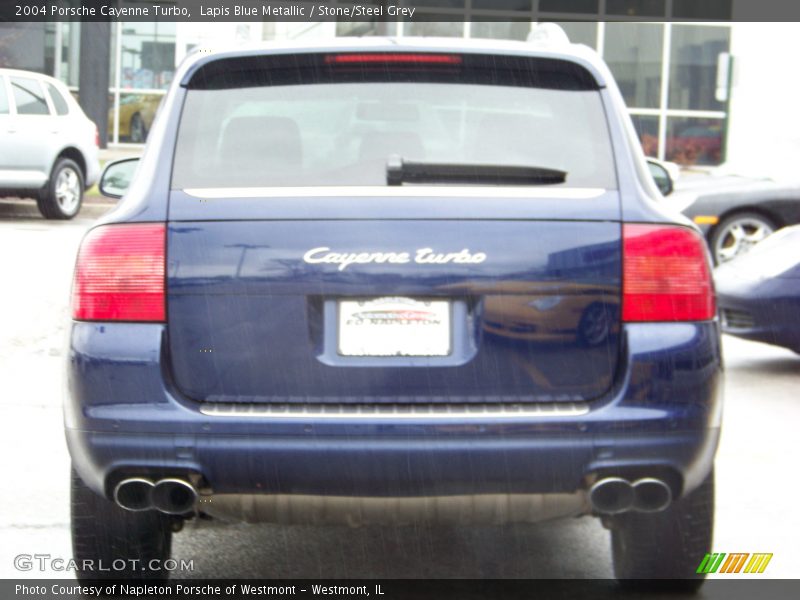 Lapis Blue Metallic / Stone/Steel Grey 2004 Porsche Cayenne Turbo