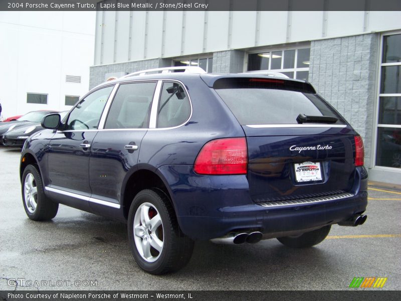 Lapis Blue Metallic / Stone/Steel Grey 2004 Porsche Cayenne Turbo