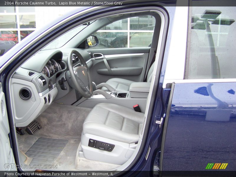 Lapis Blue Metallic / Stone/Steel Grey 2004 Porsche Cayenne Turbo
